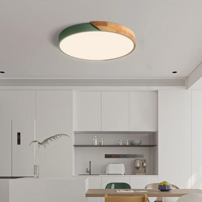 Skanto | Delos – Scandinavian Wood LED Ceiling Lamp | Modern Energy-Efficient Indoor Lighting