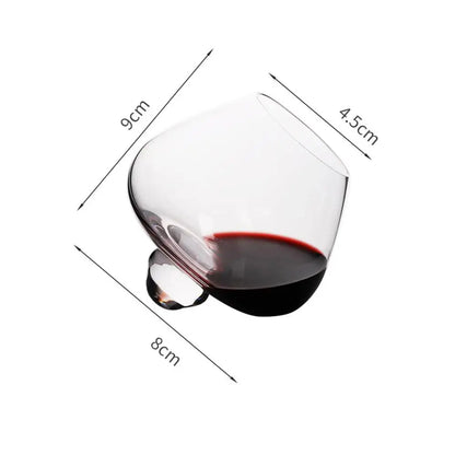 Belly Whiskey and Beer Glass - Rotating Tumbler for Cocktails, Wine and other Drinks Bowlift