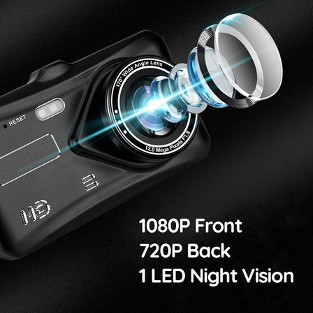 Skanto | Front and Rear Dual Vehicle Dash Cam