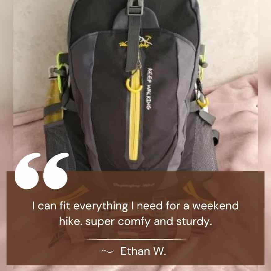 Skanto | 40L Waterproof Hiking Backpack with Multiple Compartments for Outdoor Adventures and Travel