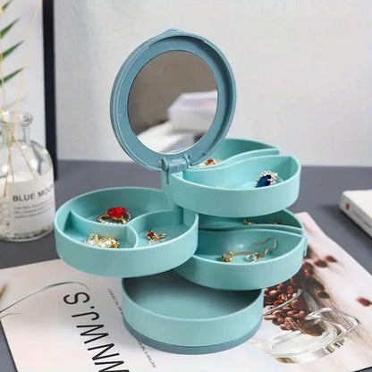 Brehn | Jewelry Box - 360° rotatable storage box for jewelry, maximum protection and organization