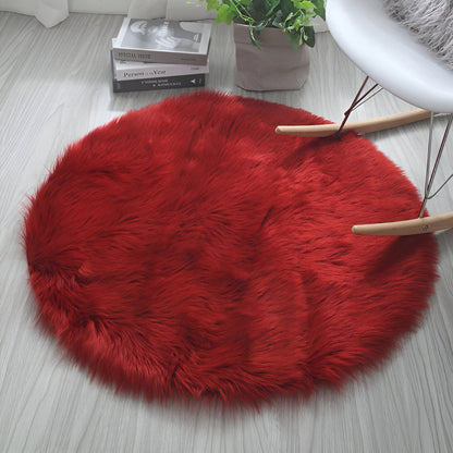 Round Plush Bedroom Floor Rug | Karnz