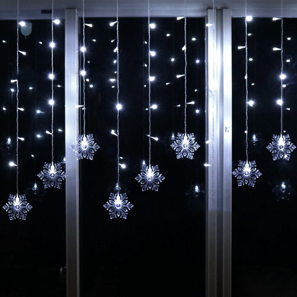 Skanto | Skanto Snowflake Remote Control Icicle Lights Flashing LED Decorative Lights