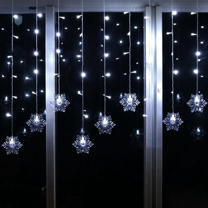 Skanto | Skanto Snowflake Remote Control Icicle Lights Flashing LED Decorative Lights