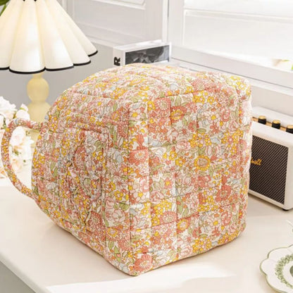 Norvo | Floral Canvas Storage Basket for Home Organization