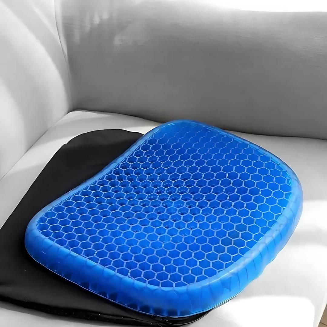 BowLift | Orthopedic Gel Seat Cushion | Pressure Relief, Tailbone Support & Lower Back Comfort for Office Chair, Car & Wheelchair Use