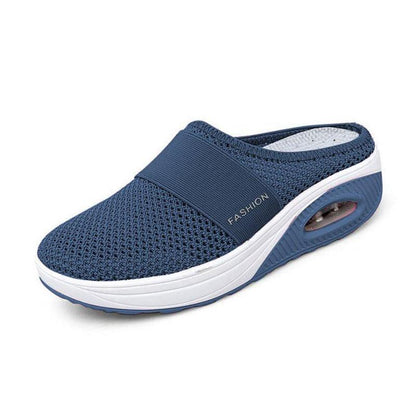 Skanto | Flat Slingback Sandals Made of Mesh