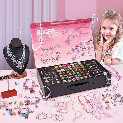 Skanto | Creative Bracelet Making Kit for Girls with Sparkly Charms