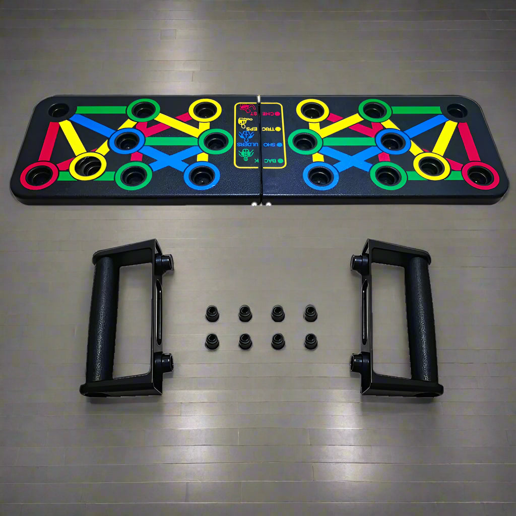 Skanto | 14-in-1 Push-Up Rack Board | Non-Slip, Portable Fitness Equipment for Home Workout & Muscle Training