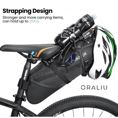 Skanto | Waterproof Bike Saddle Bag – 10L Capacity, Lightweight & Durable Bicycle Seat Pack
