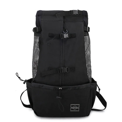 Dog Carrier Backpack with Safety Strap and Storage Pockets for 1–25 kg Dogs