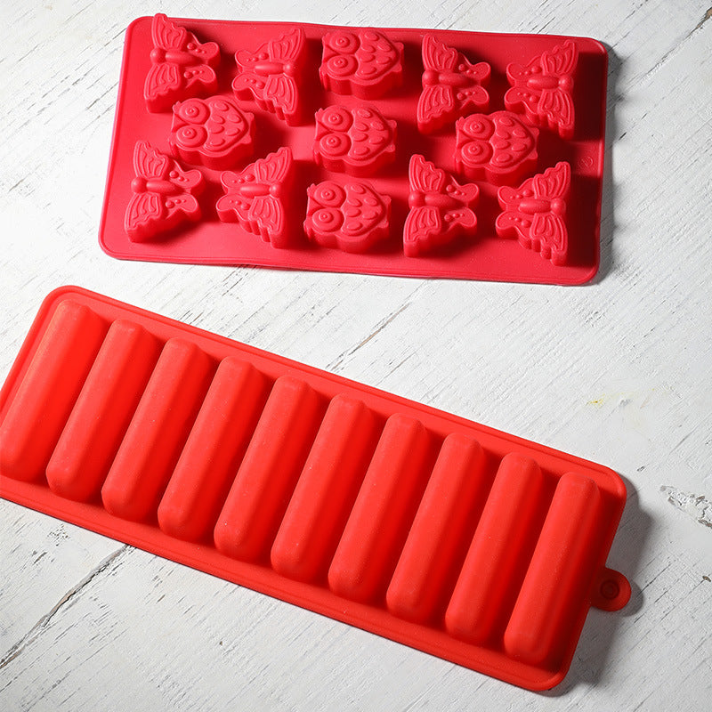 Unisex Silicone Ice Cube Mold with 10 Chambers Bowlift