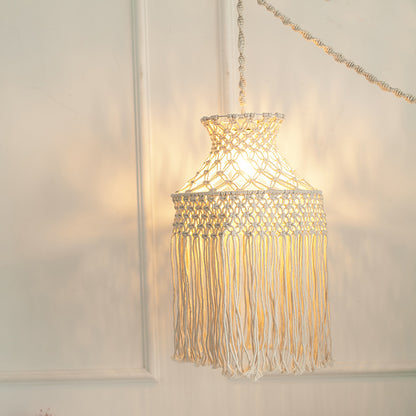 Macramé Hanging Pendant Light Acalora