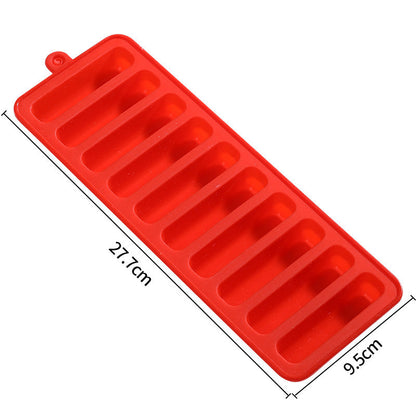 Unisex Silicone Ice Cube Mold with 10 Chambers Bowlift