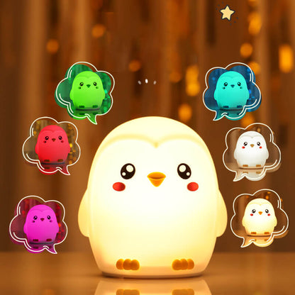Skanto | Colorful Penguin Tap Tap LED Nightstand Lamp