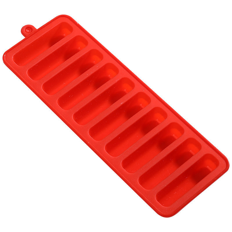 Unisex Silicone Ice Cube Mold with 10 Chambers Bowlift