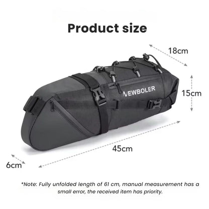 Skanto | Waterproof Bike Saddle Bag – 10L Capacity, Lightweight & Durable Bicycle Seat Pack
