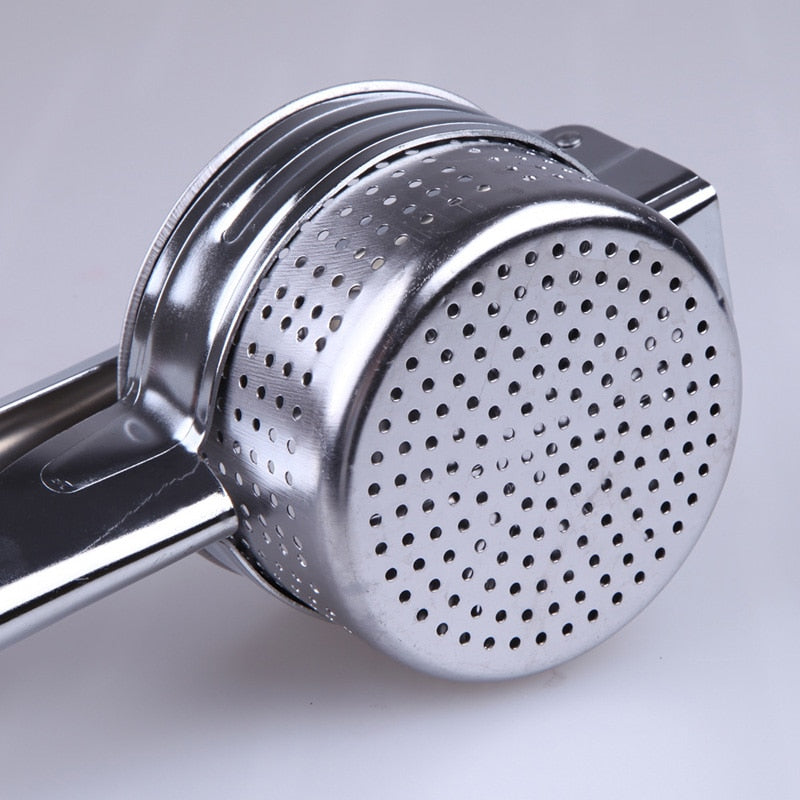 Potato Masher Ricer Kitchen Utensil Stainless Steel Pressure Mud Puree Vegetable Fruit Press Maker Garlic Press