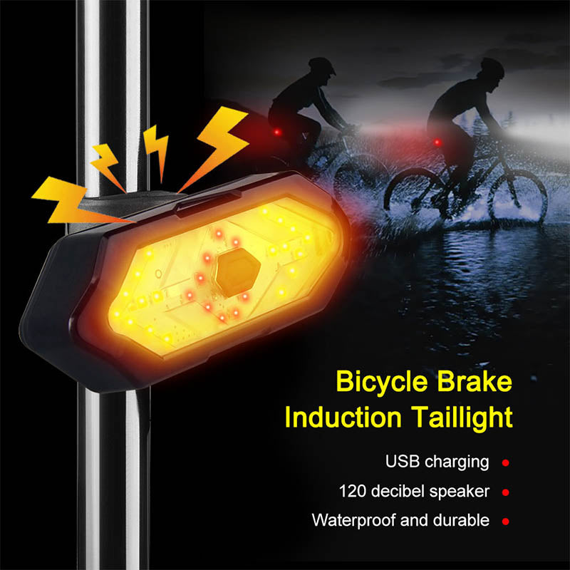 Waterproof Night Riding LED Mountain Bike Remote Control Steering Taillight