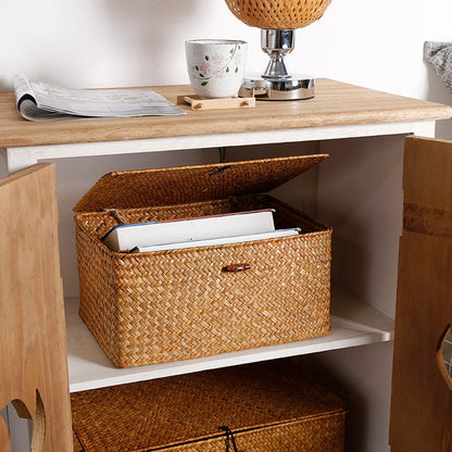 Large Eco-Friendly Woven Storage Chest Bowlift