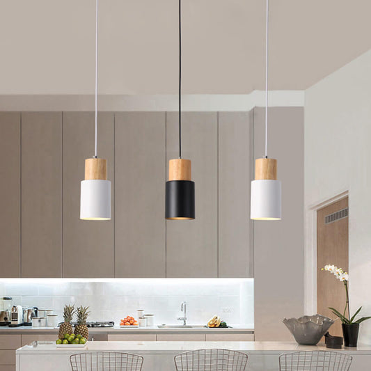 BowLift | SinglePend - Nordic Macaron Cylinder Aluminium 1-flame LED pendant lamp