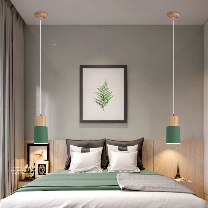 BowLift | SinglePend - Nordic Macaron Cylinder Aluminium 1-flame LED pendant lamp