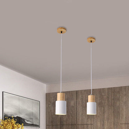 BowLift | SinglePend - Nordic Macaron Cylinder Aluminium 1-flame LED pendant lamp