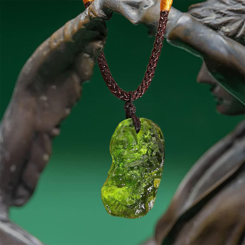 Skanto | Purification Green Moldavite Necklace - Alina