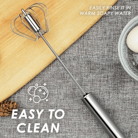Stainless steel semi-automatic whisk | Karnz