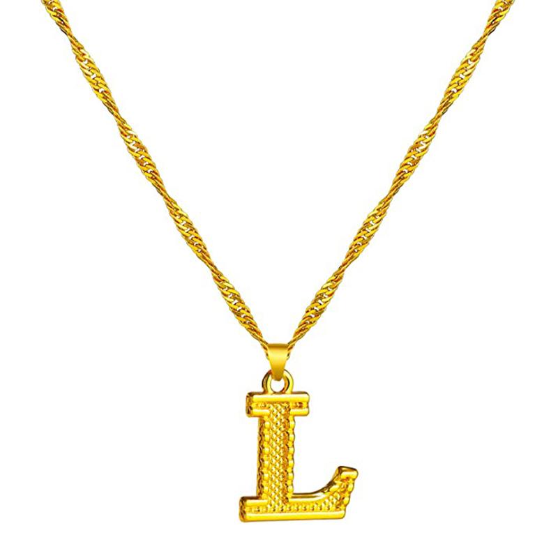 Skanto | 18K Gold Plated Initial Letter Necklace