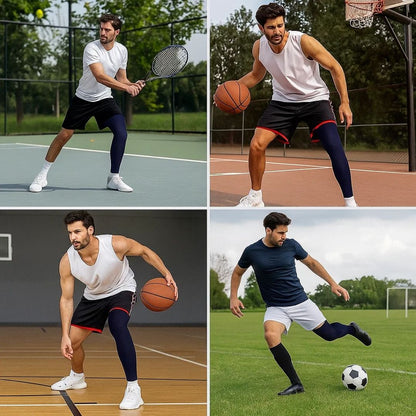 FlexiRelief | Full Leg Compression Sleeve – Knee Support – Graduated Pressure – Pain Relief – Recovery – Swelling Reduction Bowlift