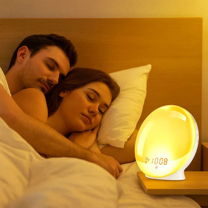 BowLift | Sunrise Alarm Clock | Natural Wake-Up Light with Ambient Lighting for Heavy Sleepers & Dark Mornings