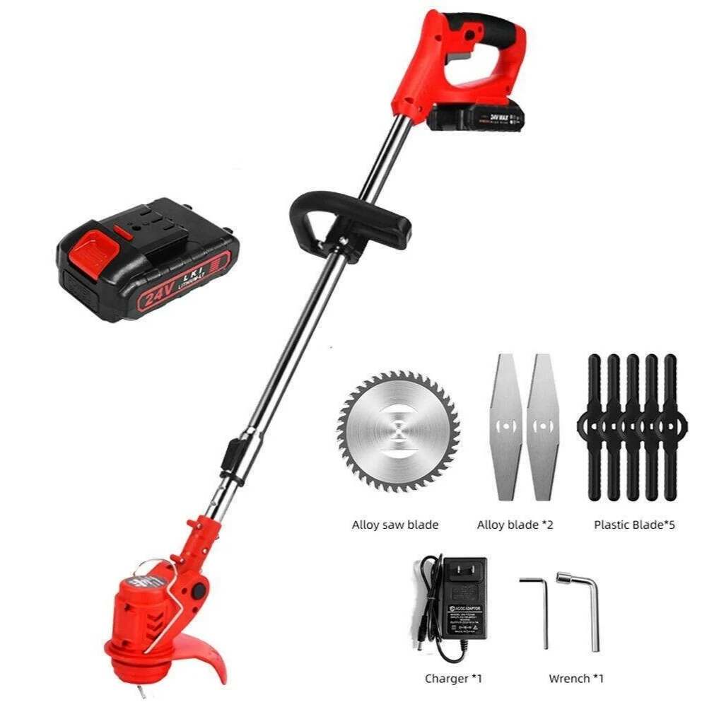 Skanto | Cordless String Trimmer with Adjustable Cutting Width for Lawn Care & Garden Maintenance