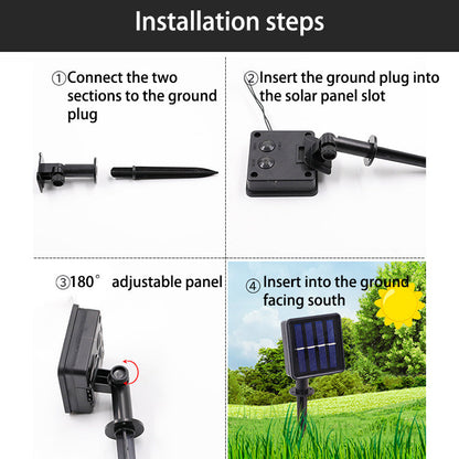 BowLift | Modern Art Deco Solar Waterproof Fabric Lantern Ball LED String Lights Outdoor Landscape Lights For Outdoor Patio