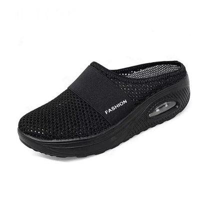 Skanto | Flat Slingback Sandals Made of Mesh