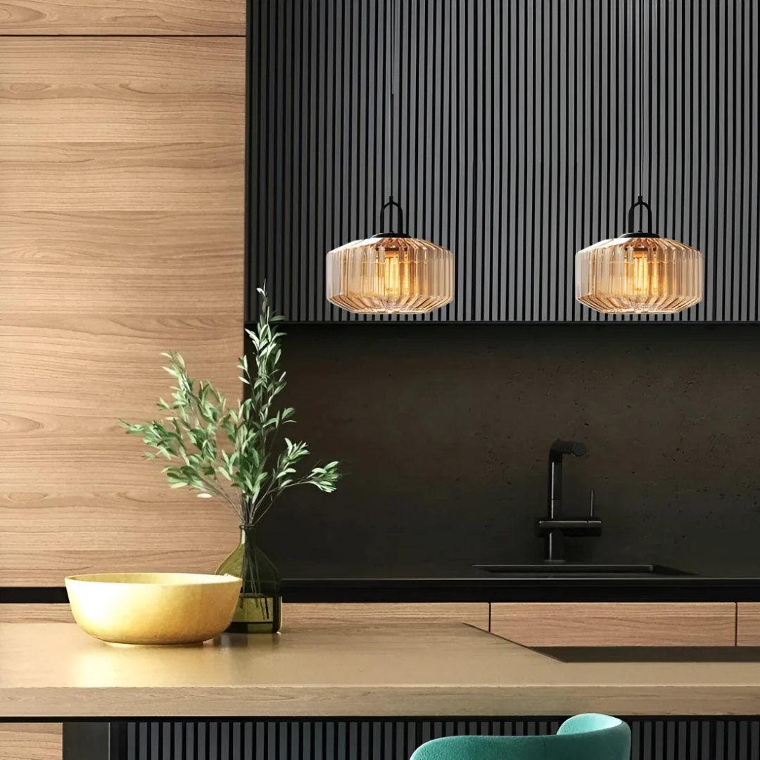 Skanto | Retro Colored Glass Pendant Lamp
