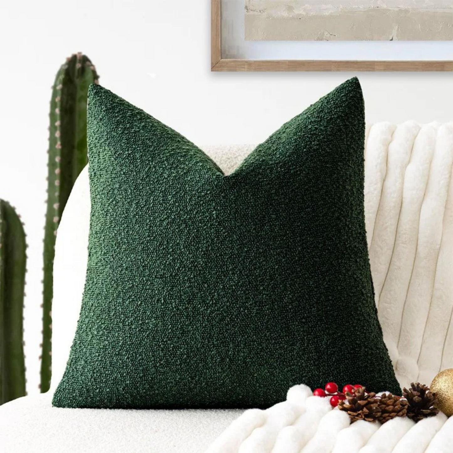 BowLift | Tulum Boucle Cushion Cover 45x45cm Decorative Pillow