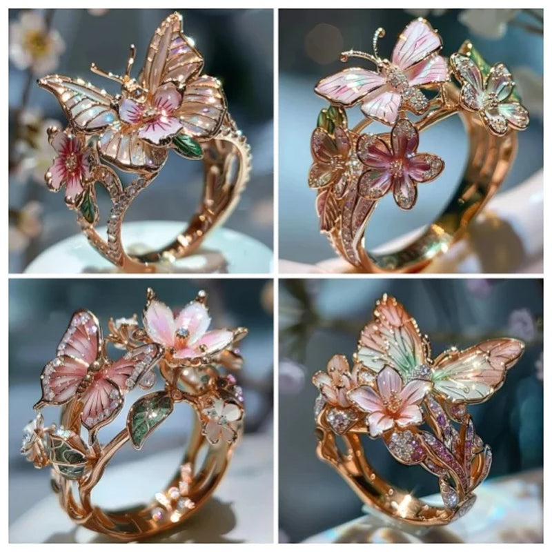 Butterfly flower ring | Bowlift