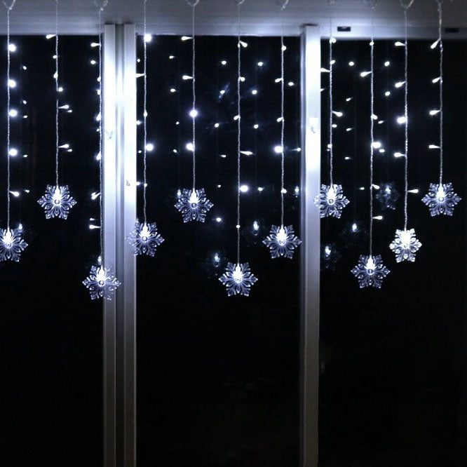 Skanto | Skanto Snowflake Remote Control Icicle Lights Flashing LED Decorative Lights