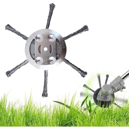 BowLift | 15 cm steel brush trimmer head – Safe for concrete & stone surfaces suitable