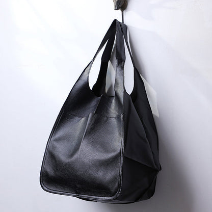 Oversized leather bag