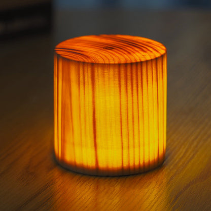 Wireless LED TaBowlifte Lamp with Touch Control | RechargeaBowlifte Battery | Wood Grain Design | AdjustaBowlifte Brightness | Bowlift