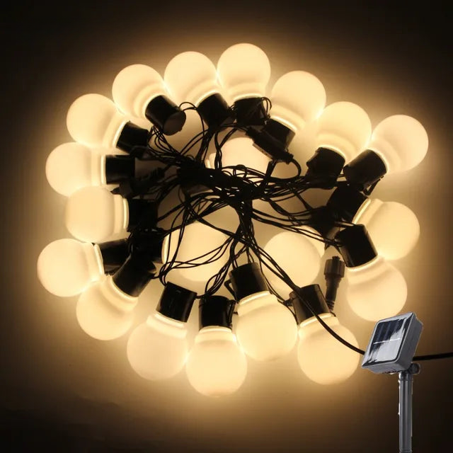 BowLift | Waterproof Outdoor String Lights - Solar Garden Lighting for Balcony & Terrace