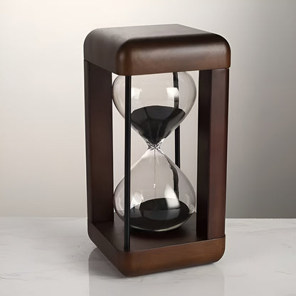 30-Minute Hourglass Timer - Solid Wood Frame & Decorative | Ideal for Office and Home | Skanto