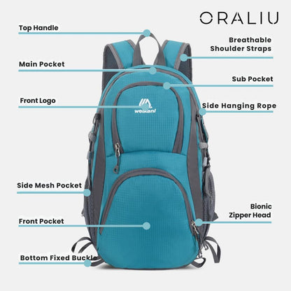 BowLift | Ultralight Waterproof Outdoor Backpack – Lightweight Daypack for Hiking, Camping & Travel