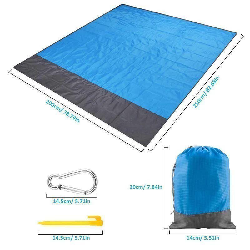BowLift | Portable Anti-sand Beach Blanket - for Park, Beach and Picnic