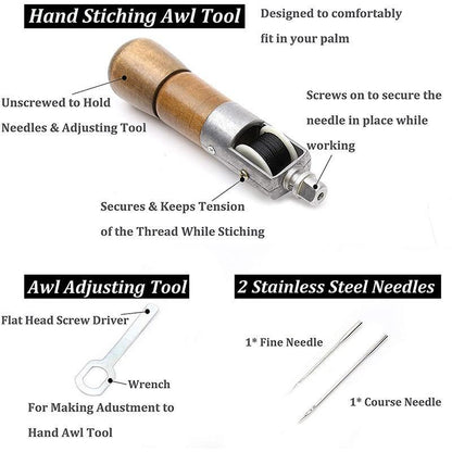 BowLift | Leather Sewing Awl Kit Hand Stitcher Set
