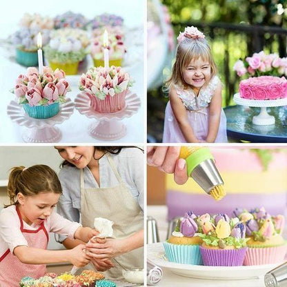 BowLift | stainless steel spout set for cupcakes and cake decoration
