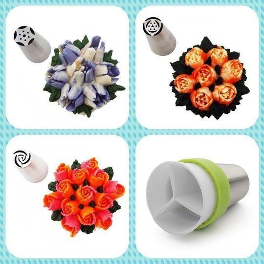 BowLift | stainless steel spout set for cupcakes and cake decoration