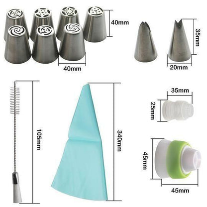 BowLift | stainless steel spout set for cupcakes and cake decoration